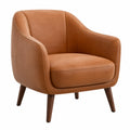 Lounge-Sessel Kunstleder Braun