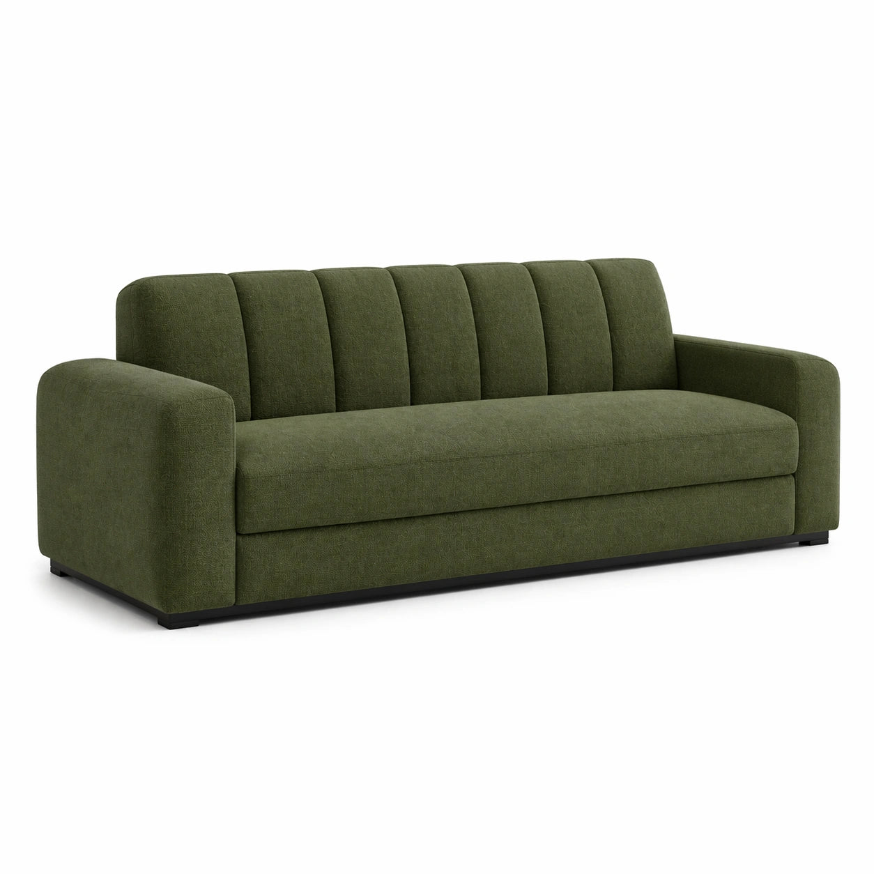 Grünes Polyestergewebe Sofa 3-Sitzer mit Armlehnen