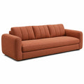 Dreisitzer Sofa Stoff Terrakotta