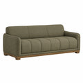 3-Sitzer Sofa Stoff Olivgrün