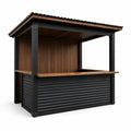 Outdoor-Pavillon-Bar Holz/Metall 200x150x230cm