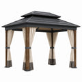 Pavillon mit Aluminium- und Stahlrahmen, Polyesterpaneele