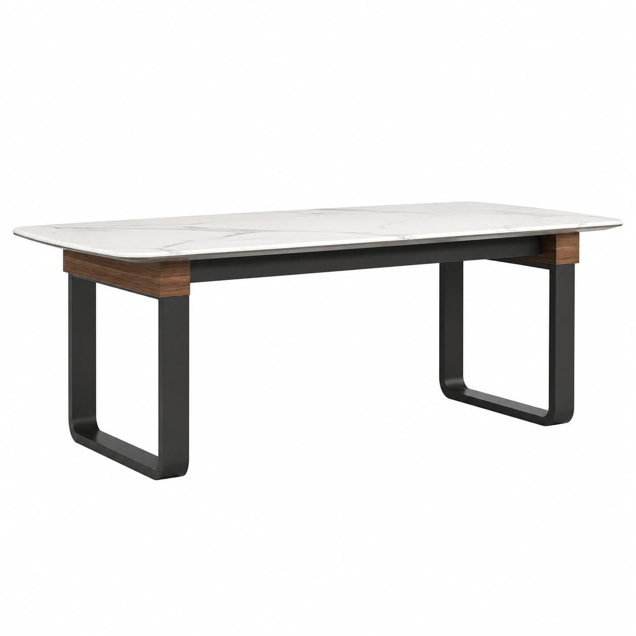 Esstisch aus Marmor mit Metallbeinen 200x90x75 cm